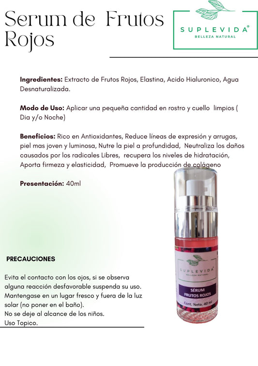 Sérum Frutos Rojos 40 ml
