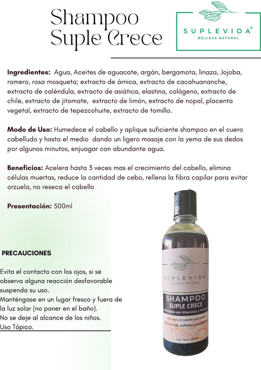 Shampoo Suple Crece 500 ml
