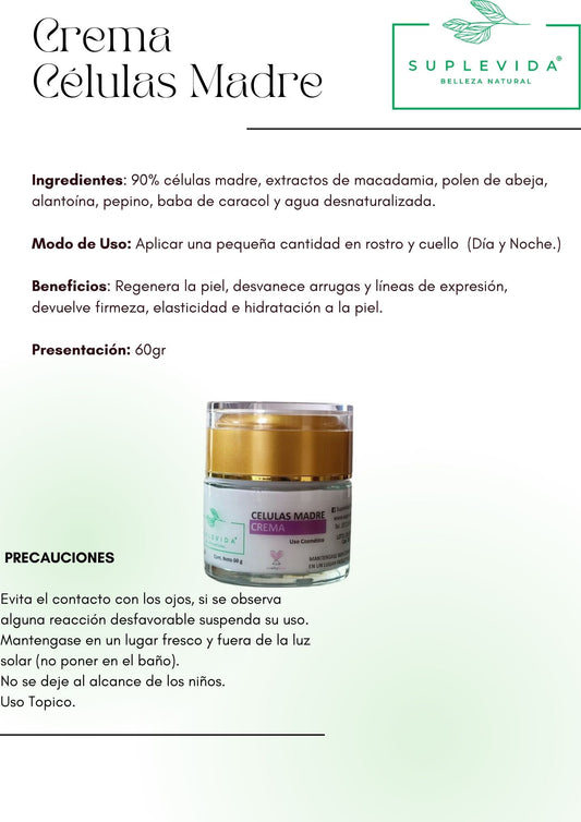 Crema de células madre 60 g